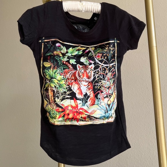 Bastille Rive Droite silk tiger applique shirt 🐯 - Picture 10 of 10